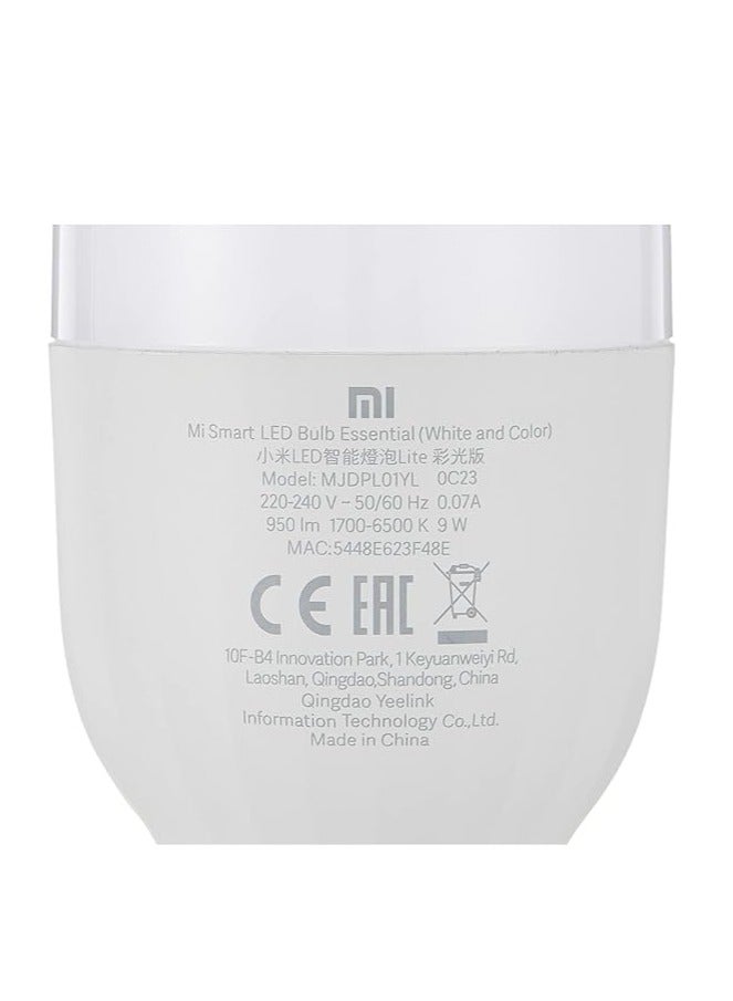 Mi Smart Led Bulb Essential (White And Color), 950Lm, Pack Of 2, 1, 2Pcs Mi Bulb