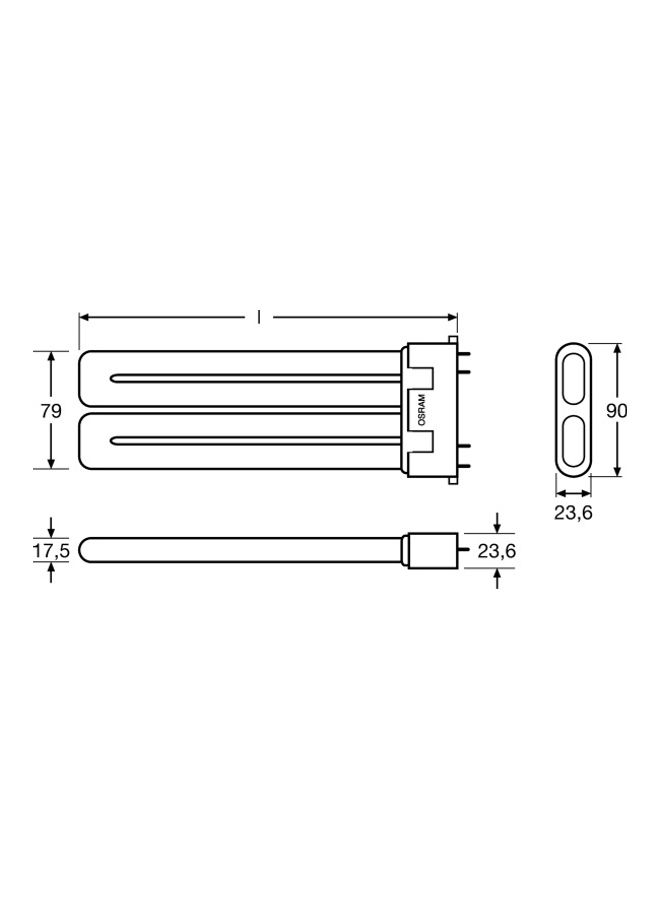 Dulux F 24 W/830 2G10 4-Pin Light Blub Warm White