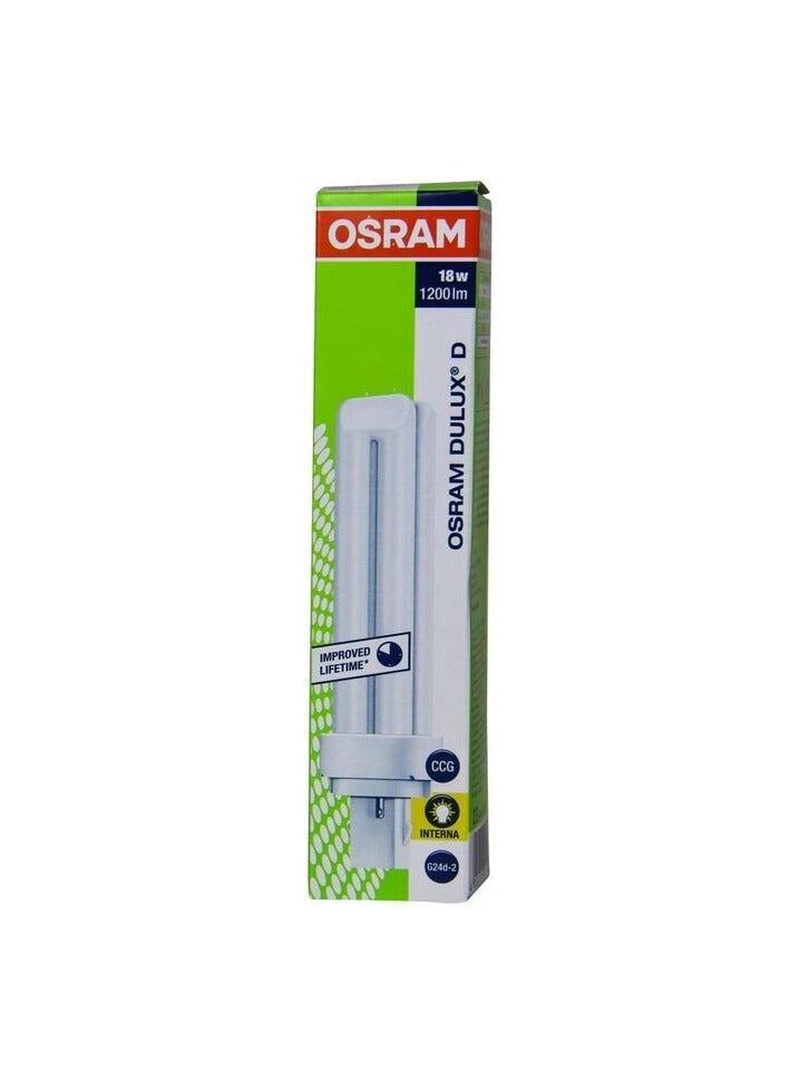 Osram Compact Fluorescent Lamp 18 W 2 Pin - Warm White