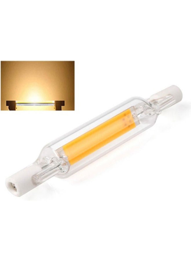 5W Glass Tube COB Light-emitting Diode Bulb Warm white 8.00 x 1.60 x 1.60cm