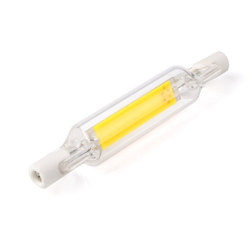 Glass Tube R7S COB LED Bulb 78mm 5W Cold White Cool white 8.00*1.60*1.60cm