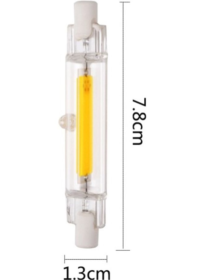 R7S 5W COB LED Lamp Bulb Glass Tube Cool White 10x2x2cm