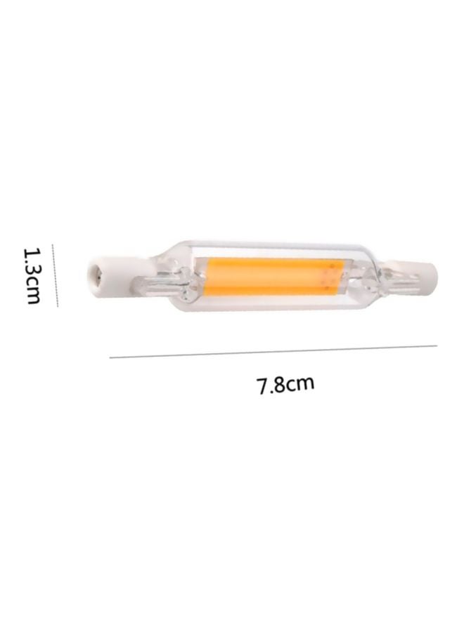 R7S COB Glass Tube Light-Emitting Diode Bulb Warm White