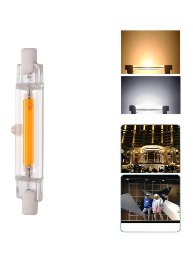 R7S COB Glass Tube Light-Emitting Diode Bulb Warm White