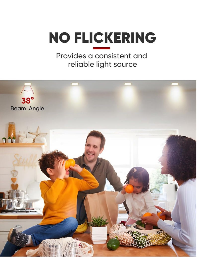 GU10 LED Bulbs10 Packs Warm White Non Dimmable Energy Saving Spotlight Bulbs Halogen LED Light Bulbs Equivalent 38° Beam Angle