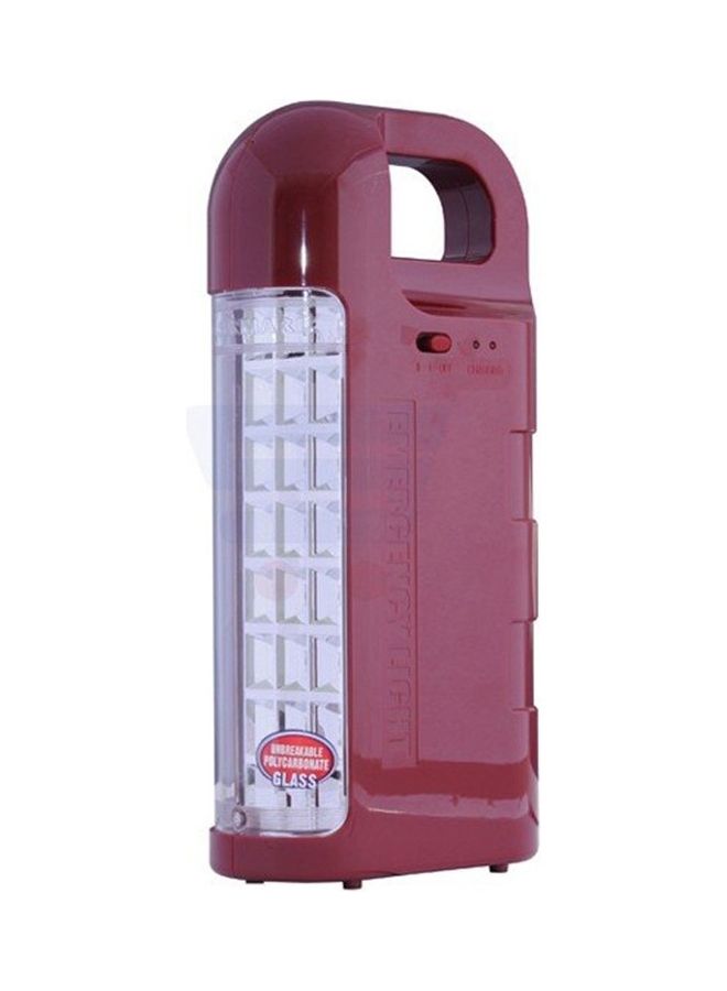 Attractive Rechargeable LED Emergency Lantern Dark Red 15x8x25cm