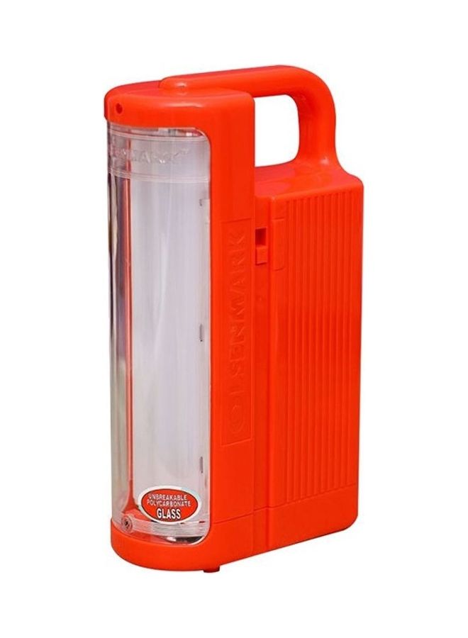 Attractive Rechargeable LED Emergency Lantern Orange/White 15x8x25cm