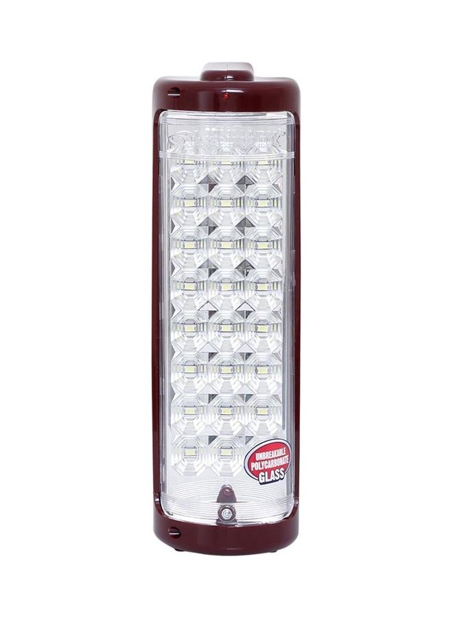 Attractive Rechargeable LED Emergency Lantern Dark Red 12x8x25cm