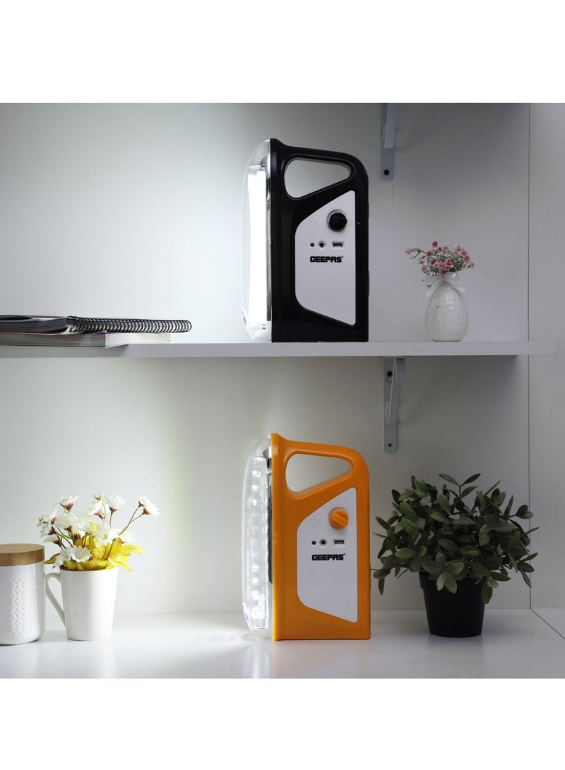 Lantern 200 Hours Working with Automatic Lighting  Emergency LED Lantern, Set Of 2, Rechargeable Battery, DC 12V Solar Input, High And Low Liught Option, Overheat & Over Discharge Protected