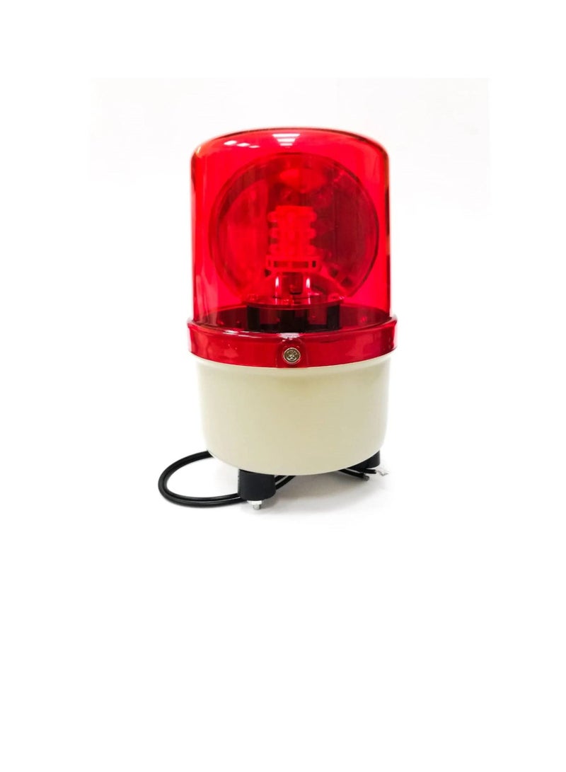 Rotary Warning Light Red LED Screw Mount Base 220VAC A100R