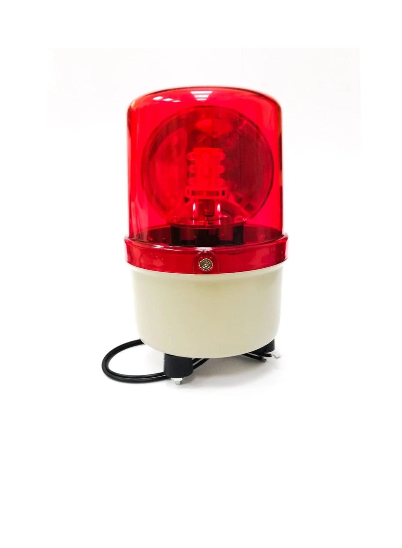 Rotary Warning Light Red LED Screw Mount Base 220VAC A100R