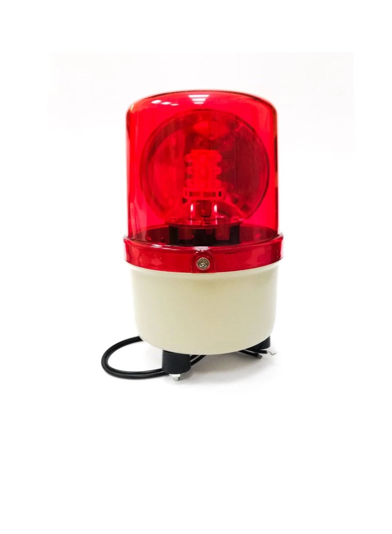 Rotary Warning Light Red LED Screw Mount Base 220VAC A100R