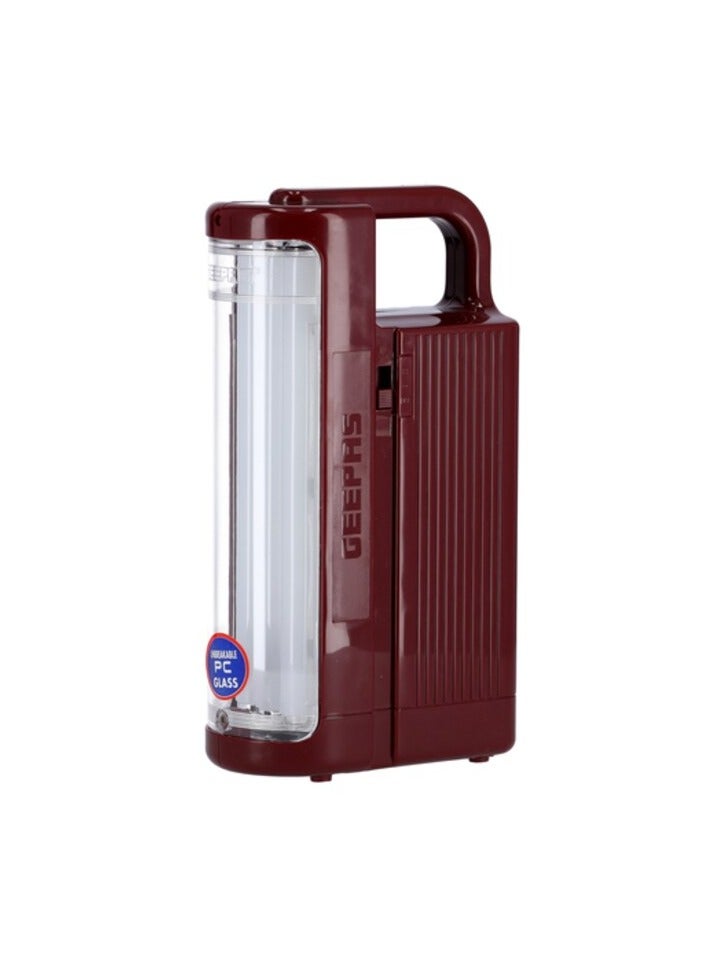 Geepas GE51034 Rechargeable LED Lantern, Auto Lighting with Portable Handle, 24 Pcs LEDs, 130 Hour Working, Suitable for Power Outages,.