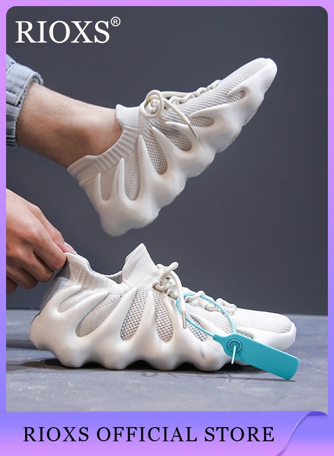 Men's Fashion Running Shoes Casual Athletic Walking Sneakers Mesh Breathable Sports Shoes For Running Jogging