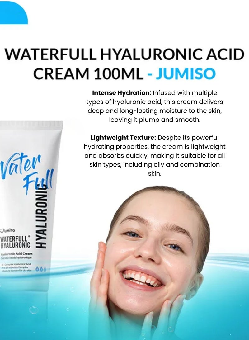 Size Up Waterfull Hyaluronic Cream 100ml | Deep Hydration and Plumping Moisturizer for Smooth, Radiant Skin