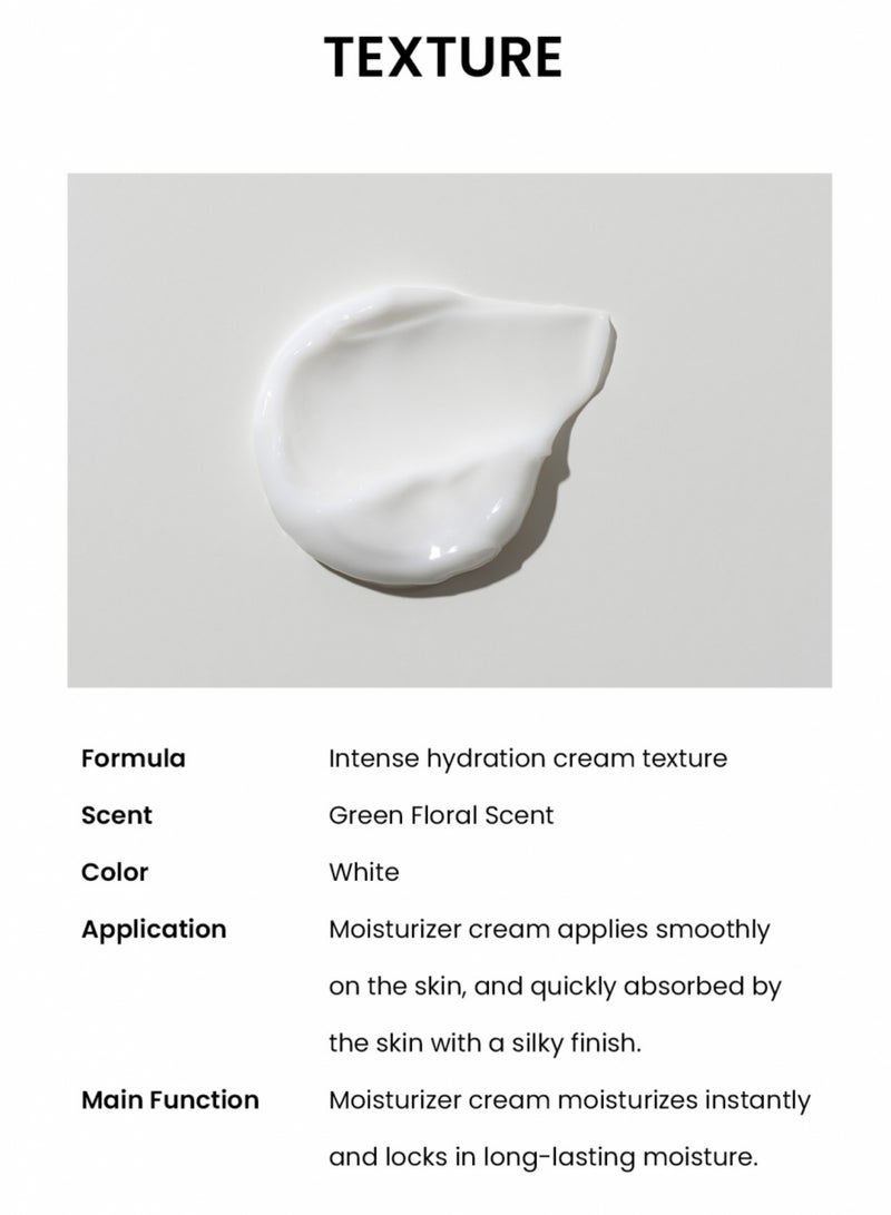 Moringa Ceramide Hyaluronic Hydrating Cream 50ml - Rich Moisturizing Cream with Ceramides and Hyaluronic Acid for Deep Hydration