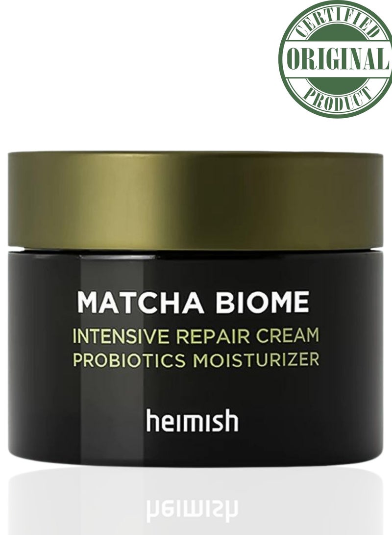 HEIMISH Matcha Biome Intensive Repair Cream 50ml - Deep Moisturizing and Repairing Cream with Antioxidant-Rich Matcha Extract