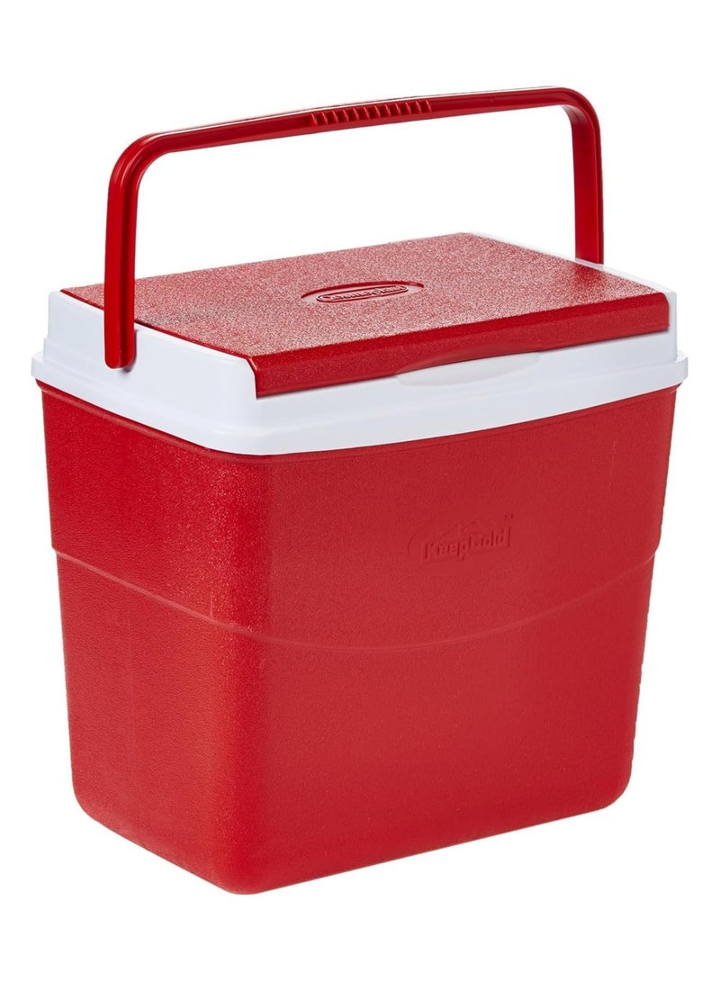 Cosmoplast Keep Cold Plastic Picnic Cooler Icebox Lunchbox 20 Liters Red