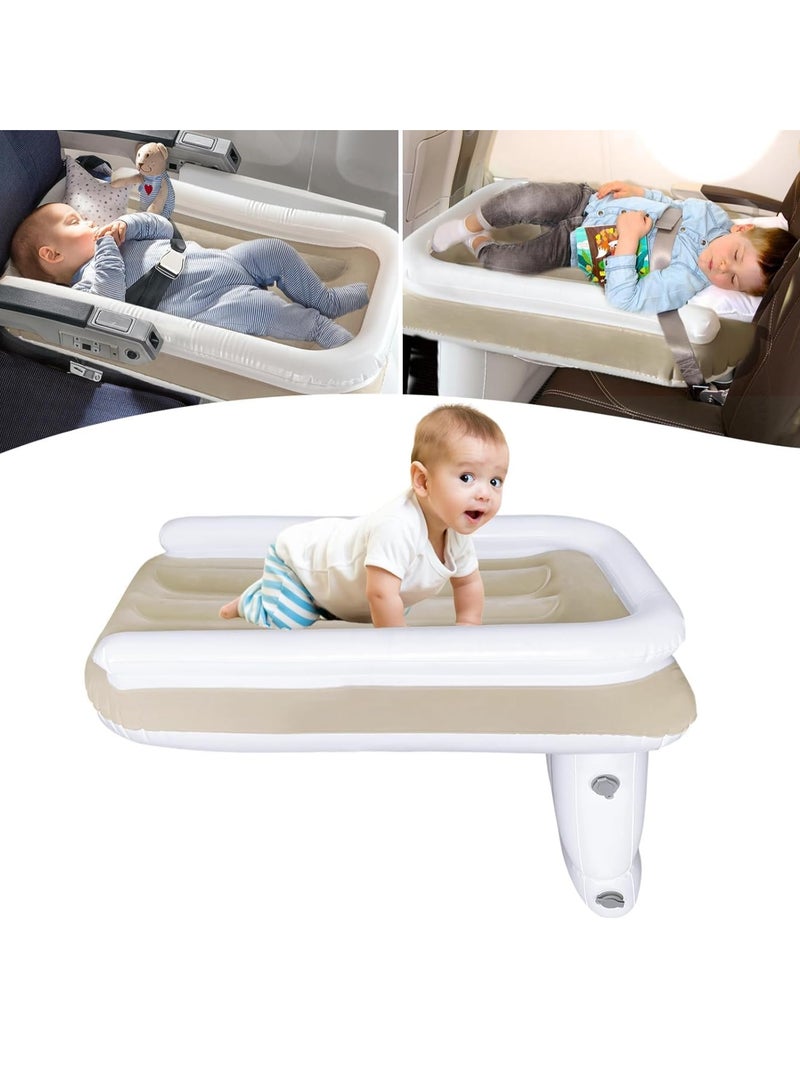 Outdoor Travel Vehicle-Mounted Children's Air Bed High-Speed Rail Aircraft Long-Distance Bus Infant Folding Air Bed with Hand Pump