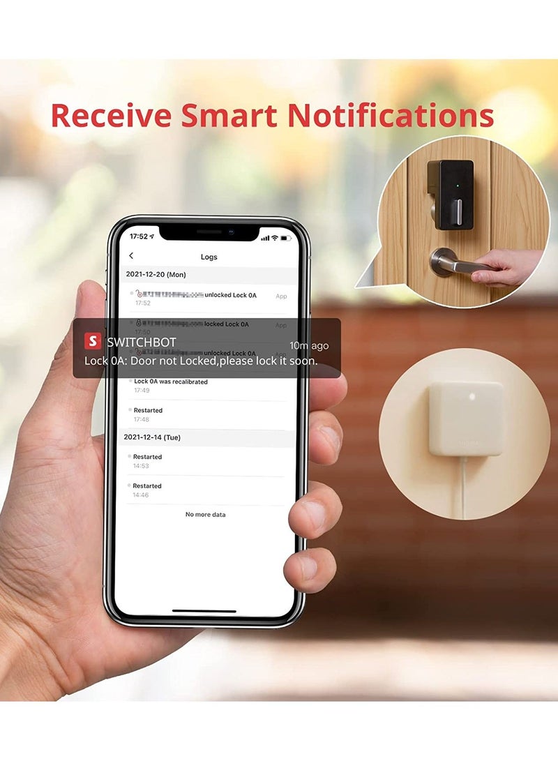 Smart Lock Bluetooth Electronic Deadbolt Keyless Entry Door Lock Smart Lock for Front Door Compatible with WiFi Bridge