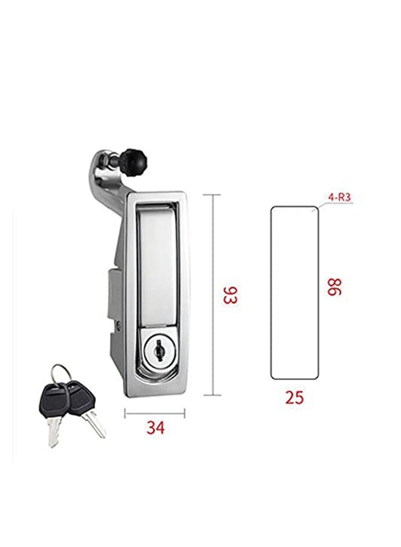 Compression Latch Lock, 4PCS Trigger Zinc Alloy Adjustable Lever Hand Operated with Raised Trigger, Flush