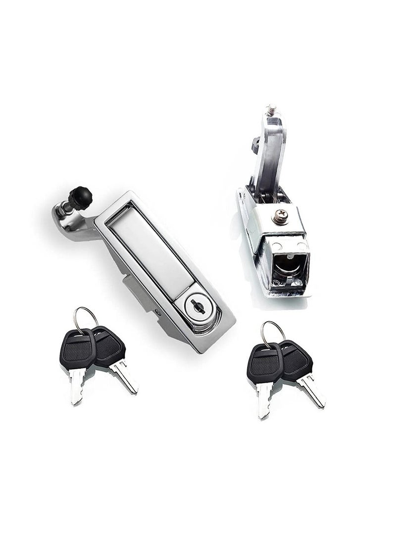 Compression Latch Lock, 4PCS Trigger Zinc Alloy Adjustable Lever Hand Operated with Raised Trigger, Flush