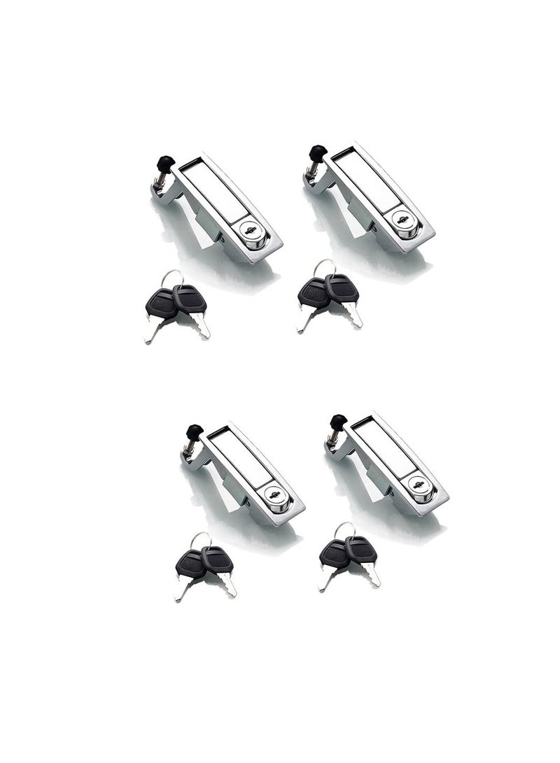 Compression Latch Lock, 4PCS Trigger Zinc Alloy Adjustable Lever Hand Operated with Raised Trigger, Flush