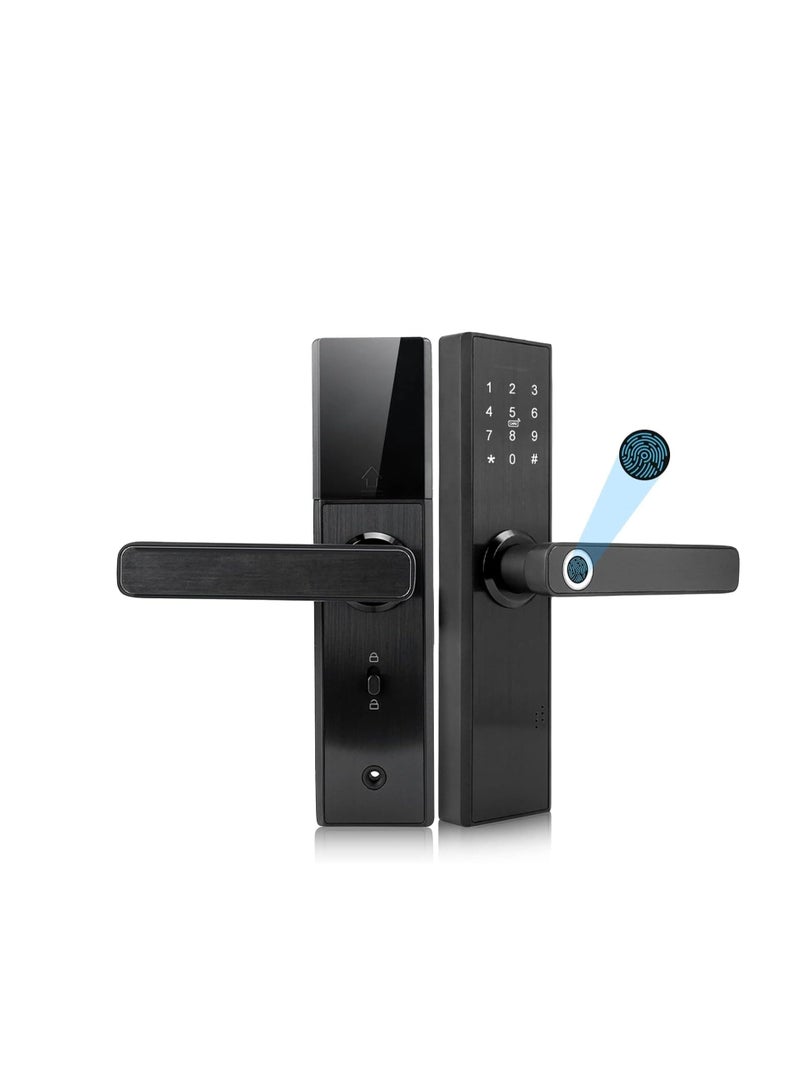 Multi-Unlock Smart Black Electronic Door Lock