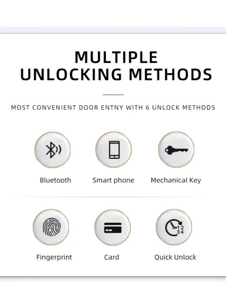 Tuya APP Fingerprint Bluetooth RFID Card Euro Cylinders Smart Door Lock Digital Keyless Replace Electronic Lock for Home Hotel