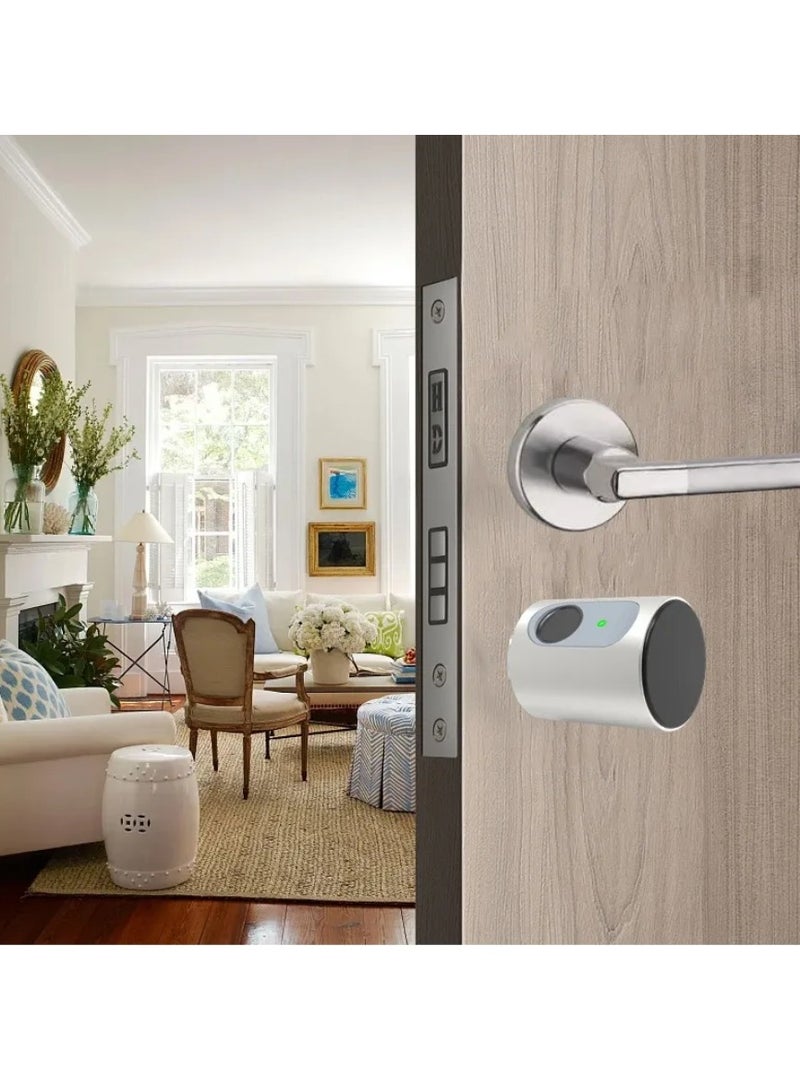 A smart door lock from Tuya that supports up to 100 fingerprints, a smart lock that supports opening via a mobile application, including 2 smart cards.