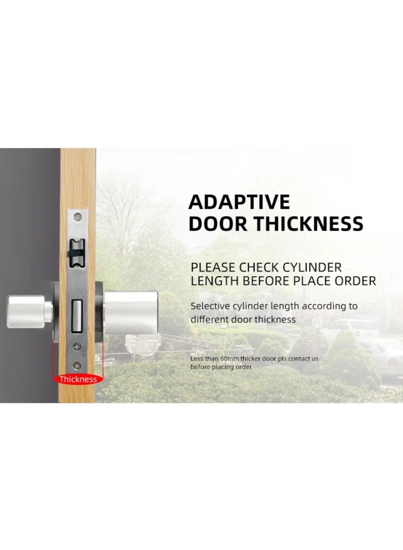 A smart door lock from Tuya that supports up to 100 fingerprints, a smart lock that supports opening via a mobile application, including 2 smart cards.