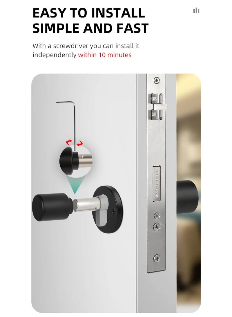 A smart door lock from Tuya that supports up to 100 fingerprints, a smart lock that supports opening via a mobile application, including 2 smart cards.