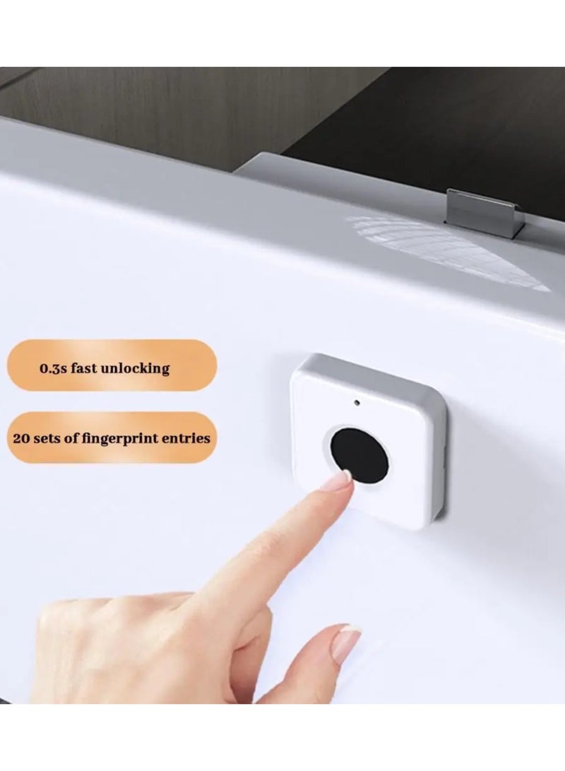 Smart Fingerprint Drawer Lock Quick Unlock for Office/Home Wooden Cabinet Drawer Storage 0.8s