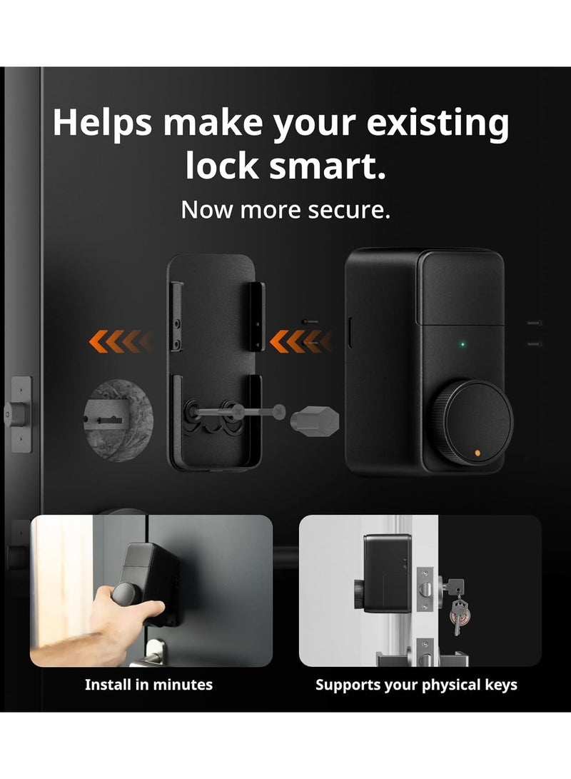 Smart Lock Pro, Keyless Entry Door Lock, Smart Door Lock Front Door, Electronic Smart Deadbolt, Fits Your Existing Deadbolt in Minutes