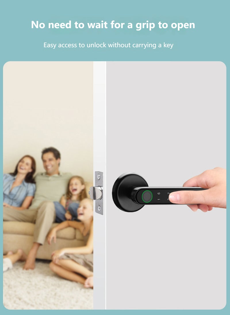 Smart Home Fingerprint/Password/Key Smart Lock, Suitable For Indoor Bedrooms and Offices