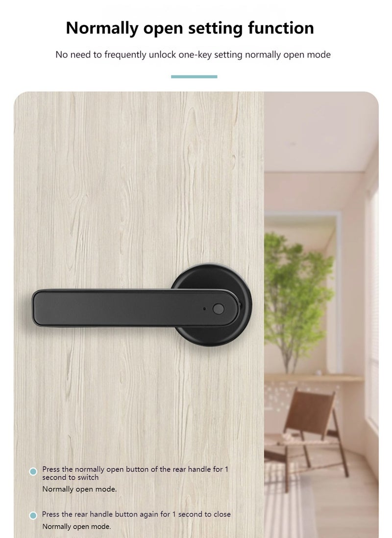 Smart Home Fingerprint/Password/Key Smart Lock, Suitable For Indoor Bedrooms and Offices