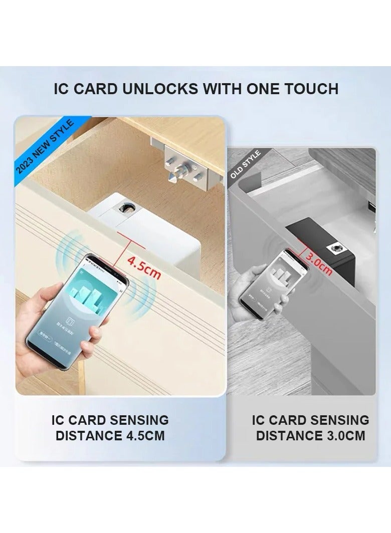 IC Card Smart Lock for Wooden Drawer Locker Cupboard Hidden DIY Electronic Cabinet Lock Support Smart NFC Security Protection