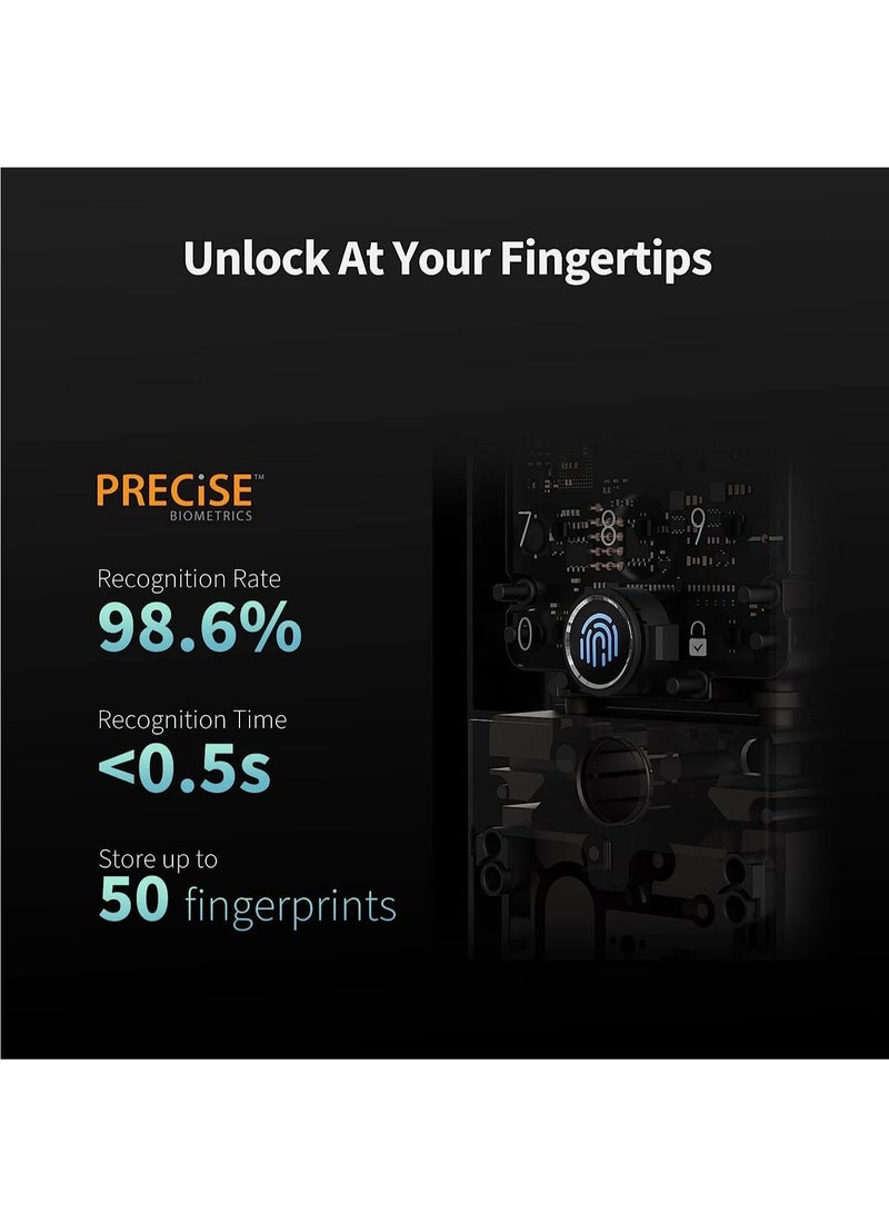 Aqara Smart Lock U50, Fingerprint Keyless Entry Door Lock