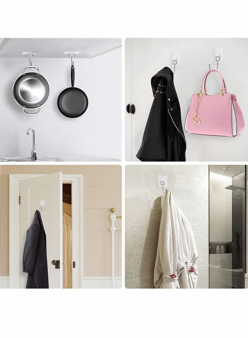 8 Pcs Waterproof And Rustproof Wall Hooks For Hanging Heavy Duty Kitchen Bathroom Home Office