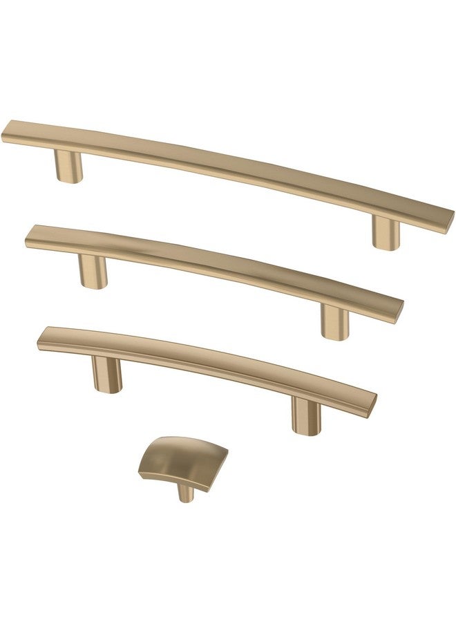 Subtle Arch Cabinet Pull, Champagne Bronze, 3 In (76Mm) Drawer Handle, 10 Pack, P35566Czb