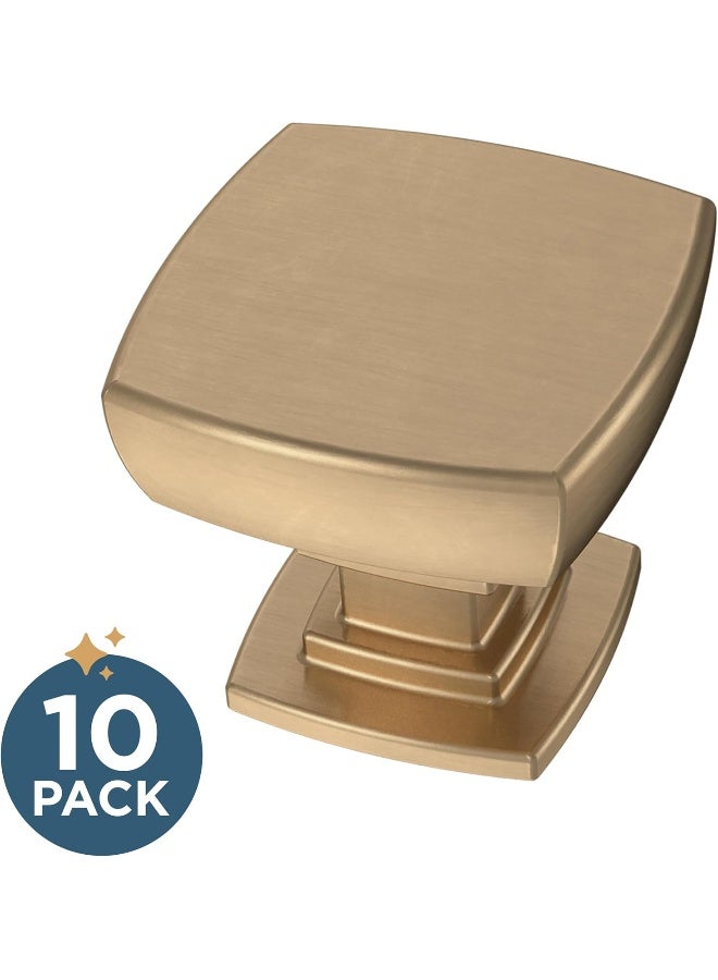 Parow Cabinet Knob Champagne Bronze 1-1/8 In 29Mm Drawer Knob 10 Pack