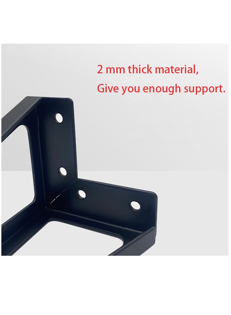 6 Inch Gold Furniture Legs Heavy Duty Metal Furniture Feet, Golden Sofa/Cabinet/Table Legs 4Pcs, 6 Inch Cabinet Legs Set of 4,Couch Feet Replacement for Cabinet Dresser, Black