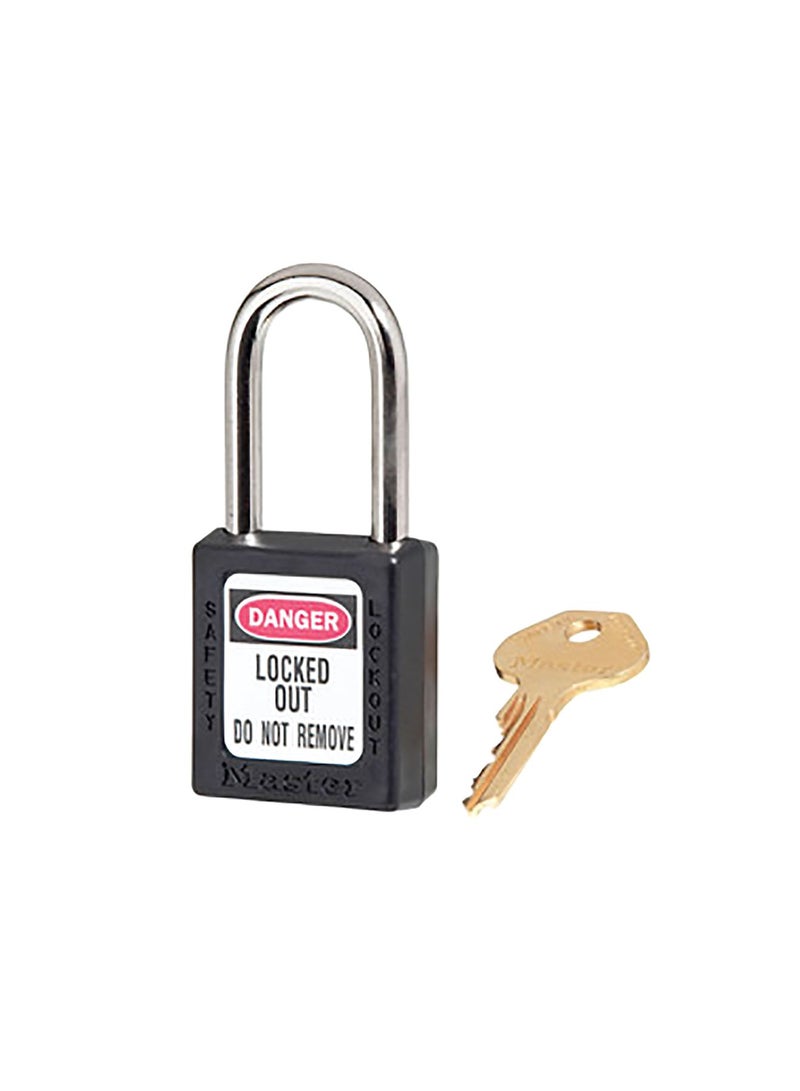 Zenex Thermoplastic Safety Padlock Black