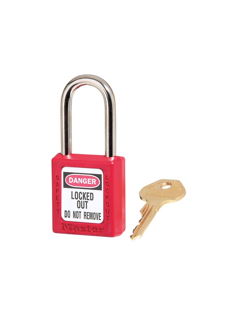 Thermoplastic Safety Padlock Red 38x20x6cm