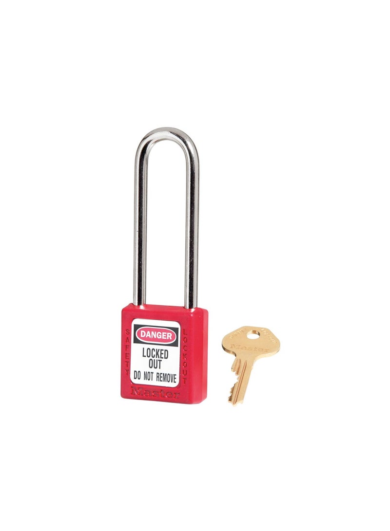 Thermoplastic Safety Padlock Red