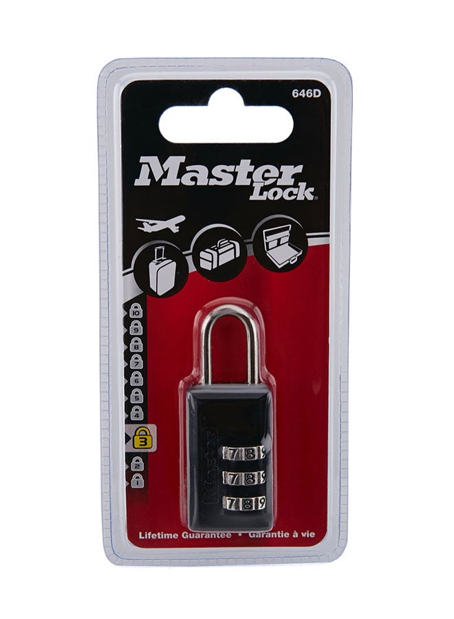 Set Your Own Combination Zinc Padlock Silver 20mm