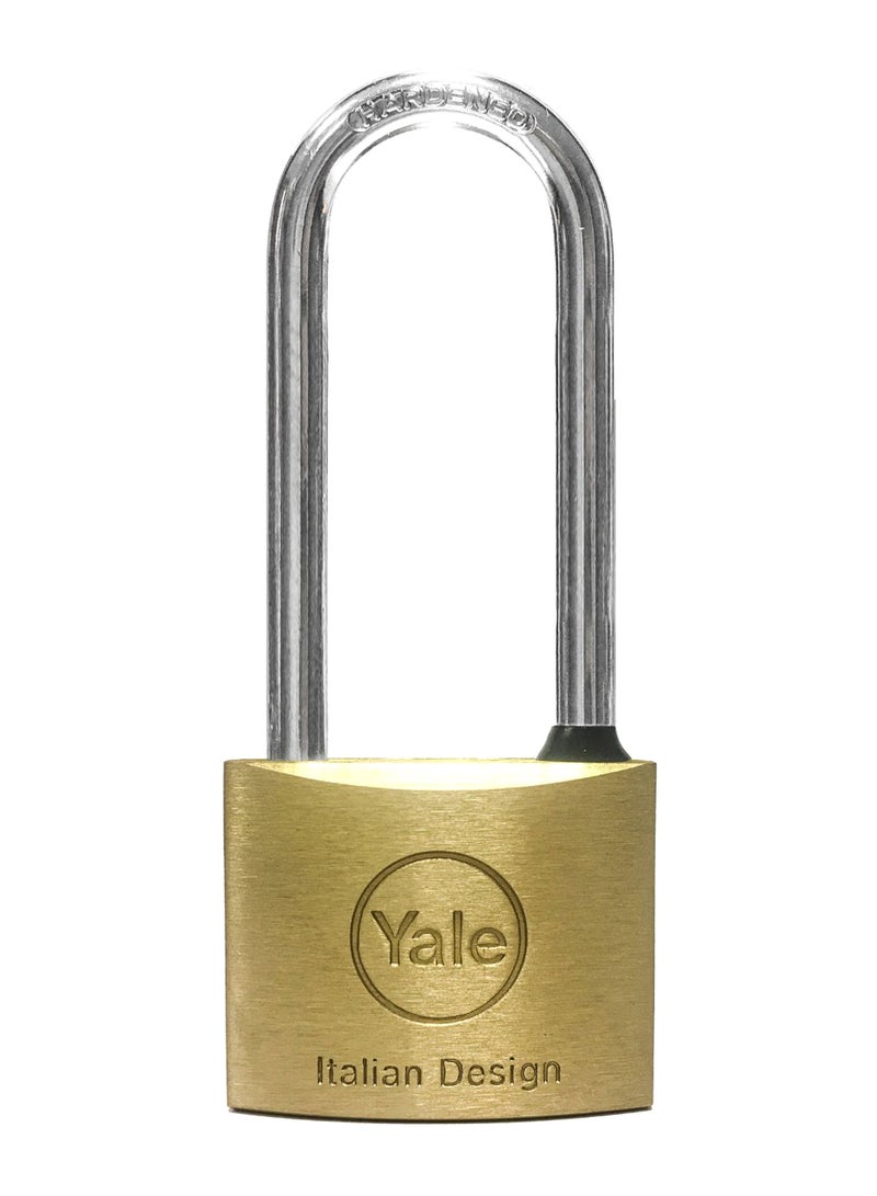 113 Series Brass Long Shackle Padlock Gold/Silver 60mm