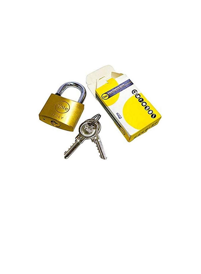 Yale Brass Padlock Short 50mm