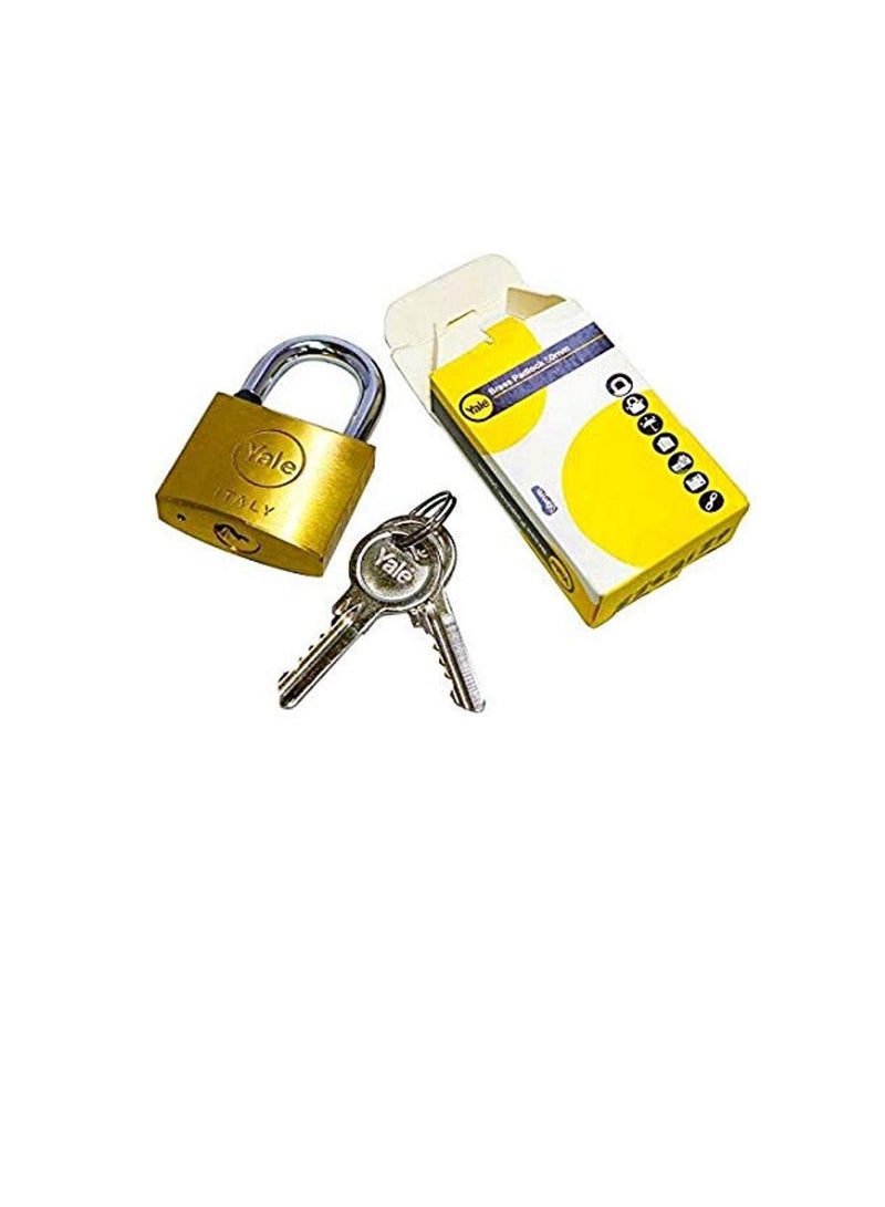 Yale Brass Padlock Short 50mm