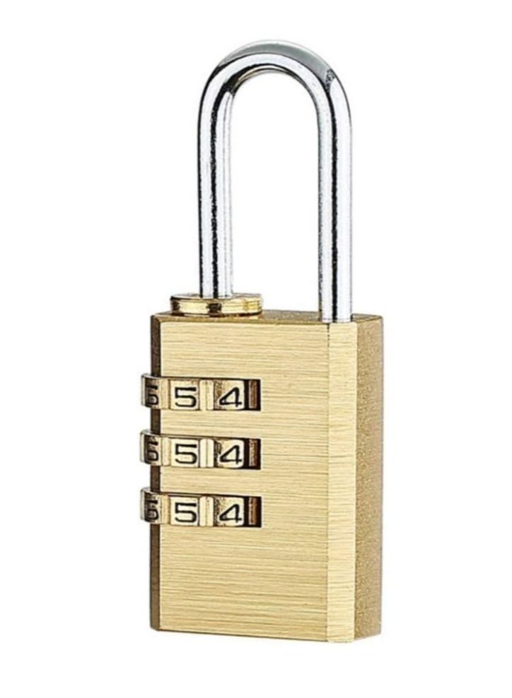 Mini 3 Digits Number Password Code Lock Combination Padlock Resettable for Travelling Bag